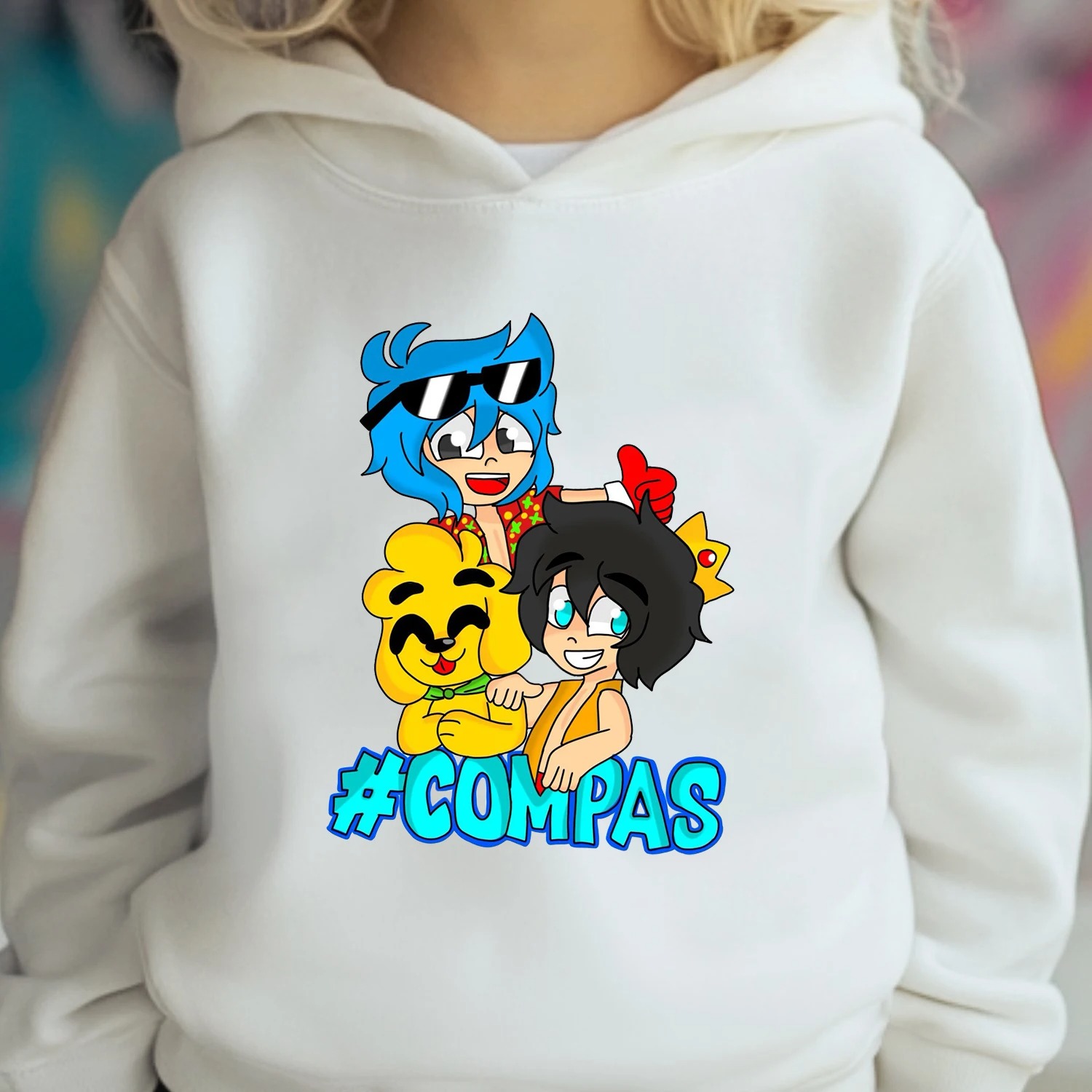 Anime Merchandise For Kids - Детская толстовка с принтом аниме-персонажей —