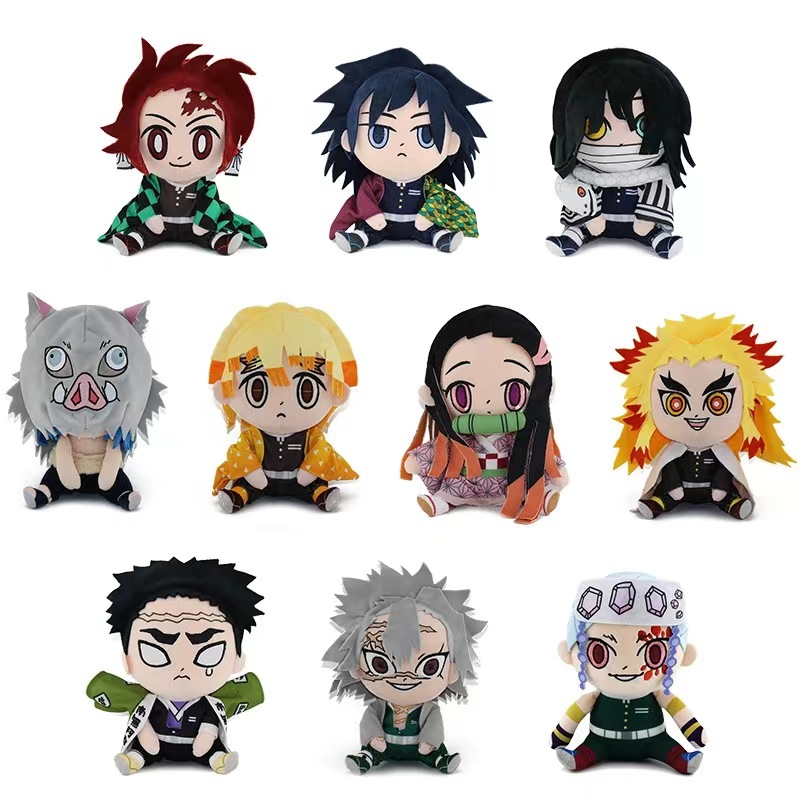Anime Merchandise In Japanese - Японская аниме-плюшевая кукла-убийца демонов: Танджиро, игрушка-сувенир