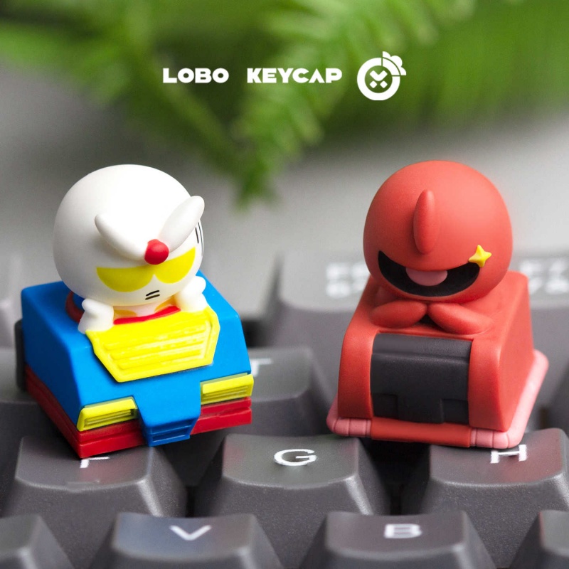 Keycap Artisan Anime - Кастомный полупрозрачный кейкап LOBO Chibi Gundam