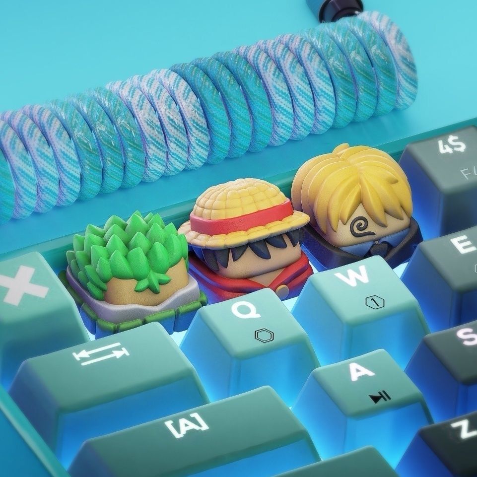 Keycap Artisan Anime - Новые кавайные кейкапы ONE PIECE с