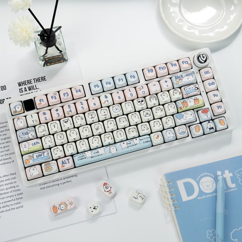 Милые девчачьи PBT кейкапы MOA – обзор и цена Keycap Artisan Anime
