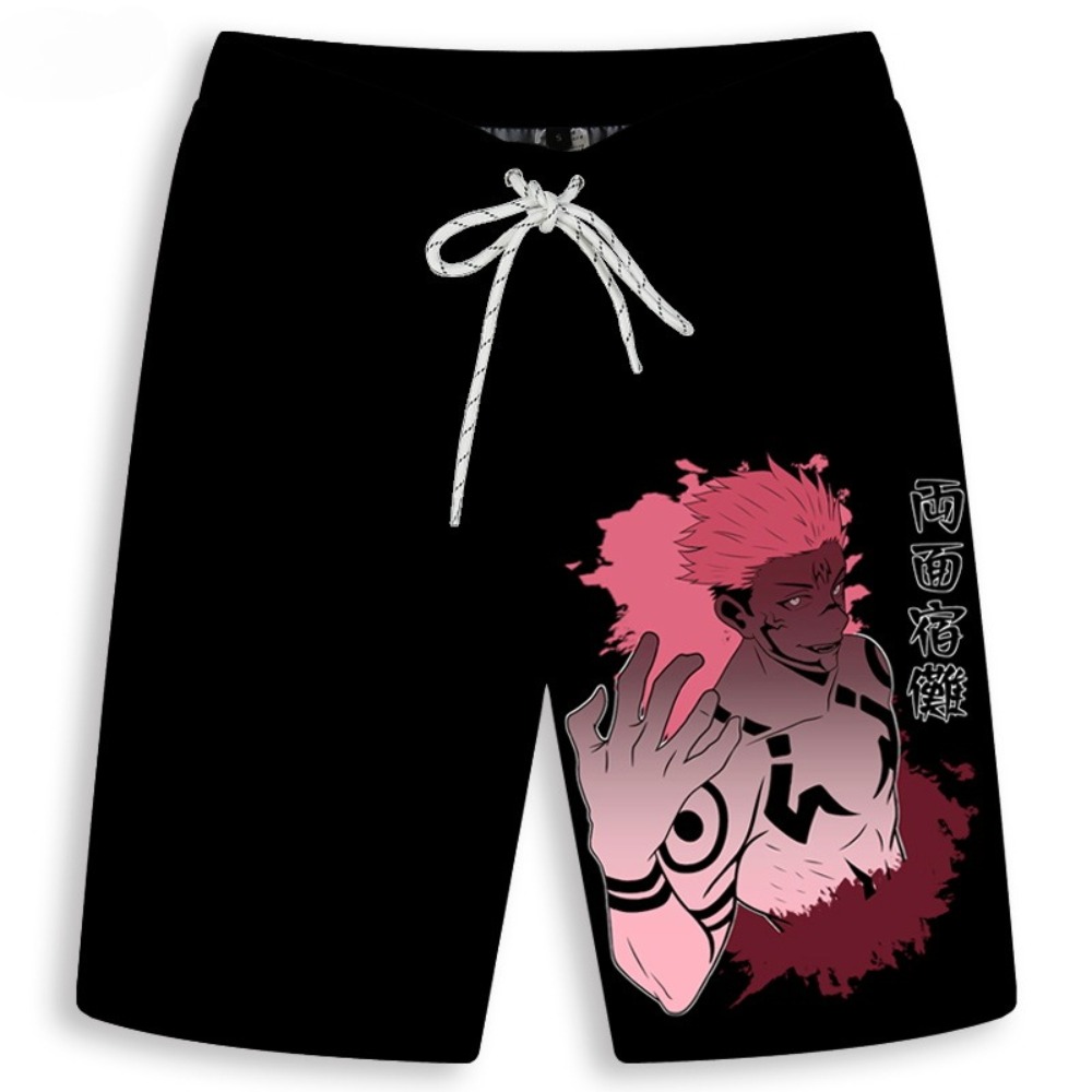 Мужские шорты с принтом Gojo S – обзор и цена Anime Merchandise Shop