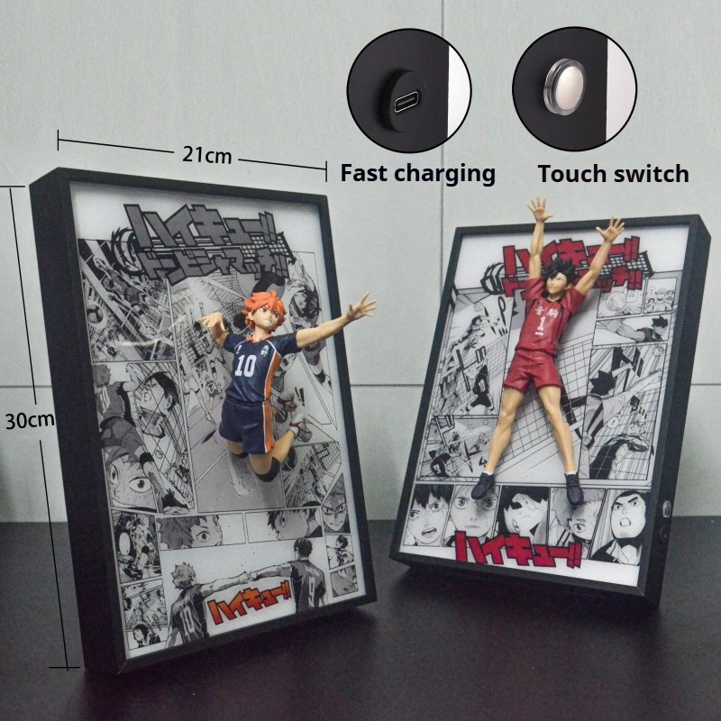 Хайкью!! 3D-картина светом 21* – обзор и цена Anime Merchandise Haikyuu