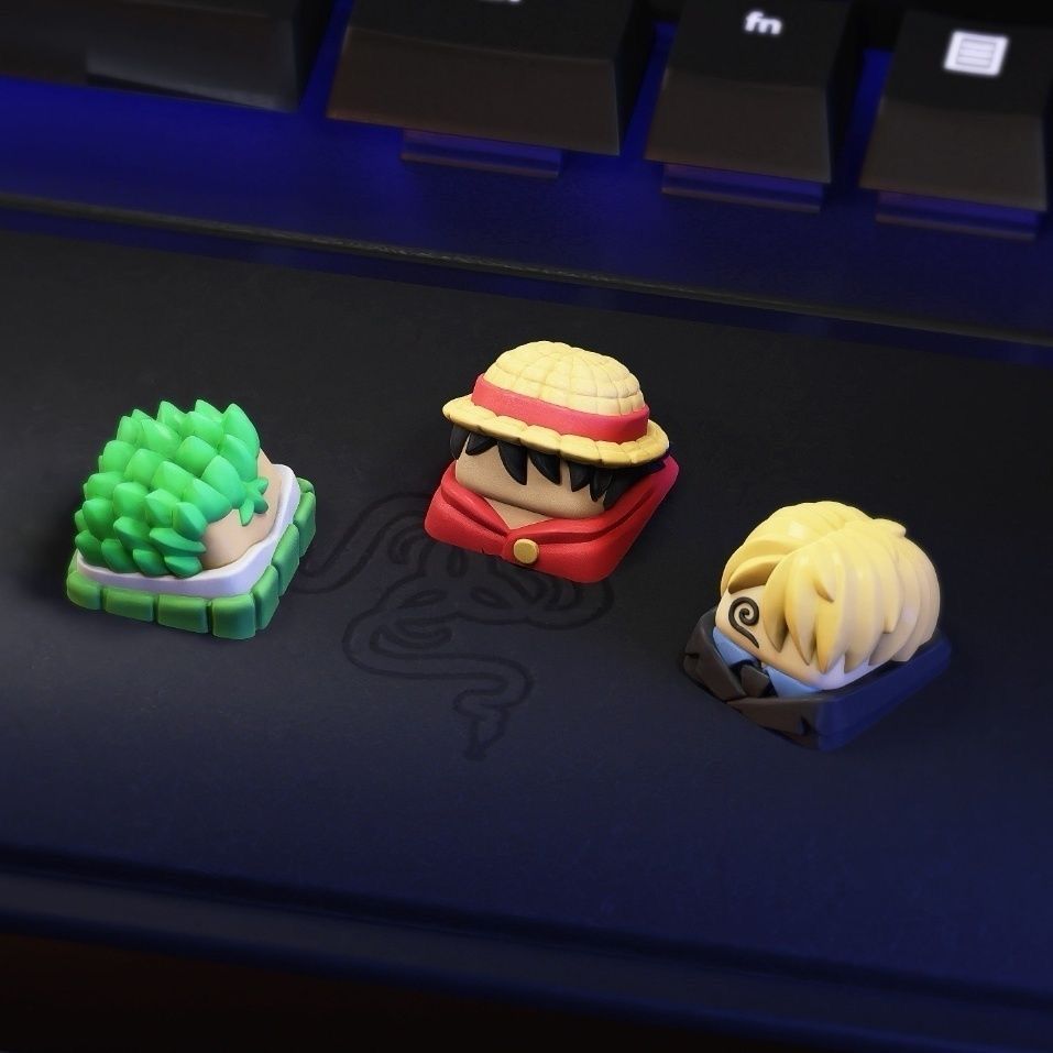 Новые кавайные кейкапы ONE PIE – обзор и цена Keycap Artisan Anime